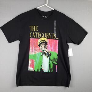 POSE Size L The Category Is Graphic Tee Shirt Black FX TV Show NYC 80s Dance NWT